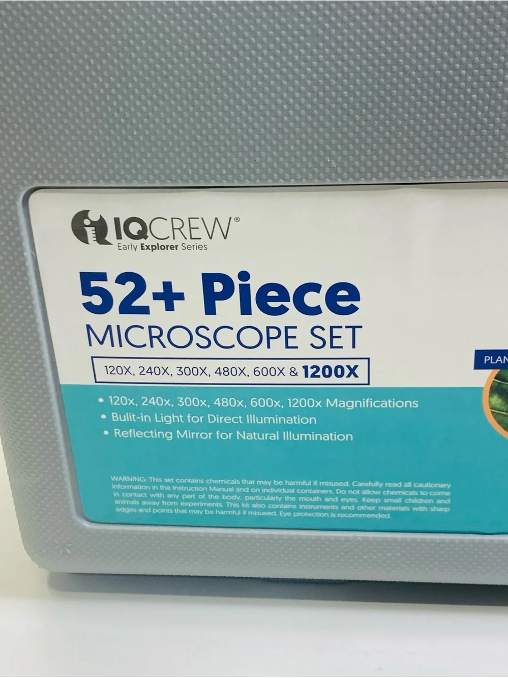 NWT IQ Crew 52+ Piece Microscope Set 1200X STEM